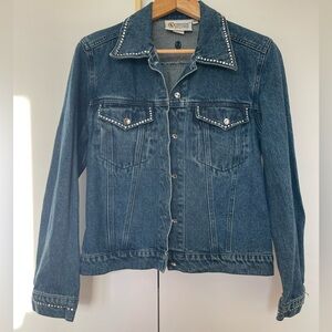 Christine Alexander studded Jean jacket